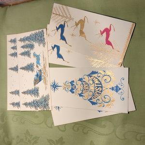 Vintage Holiday Cards blank inside